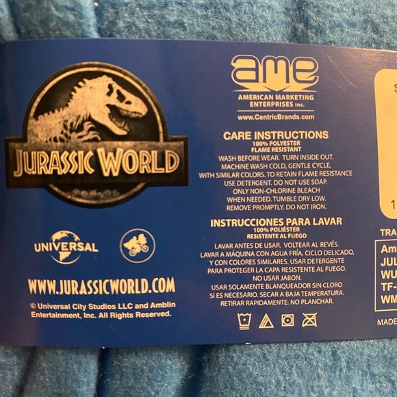 🦖Jurassic world pajamas🦖NWT dinosaur pajamas long sleeve dinosaur pajamas,SZ 8 - Picture 5 of 13